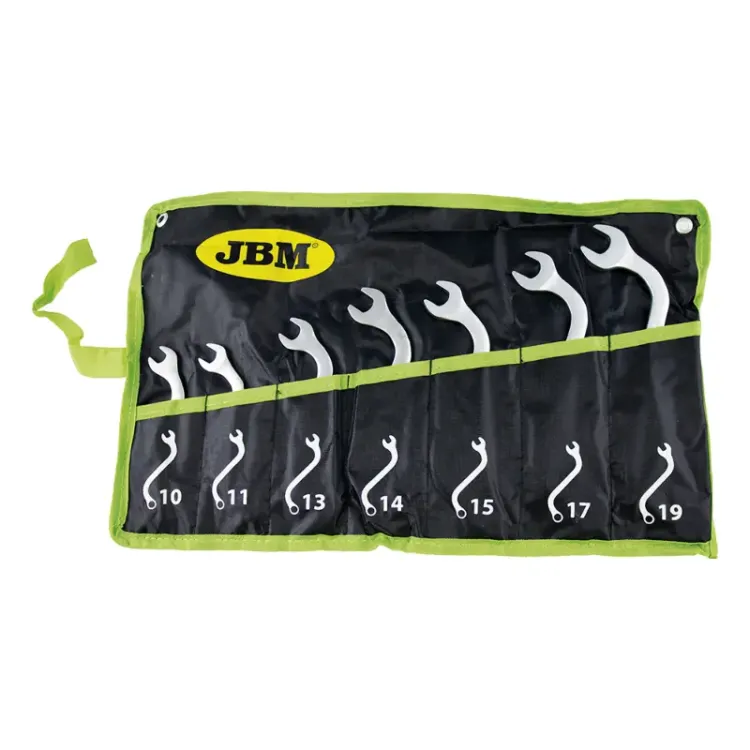 JOGO DE 7 CHAVES BOCA-LUNETA EM FORMA DE "S" JBM JOGO DE 7 CHAVES BOCA-LUNETA EM FORMA DE "S" JBM -chavevertical.com